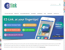 Tablet Screenshot of ezlink.com.sg